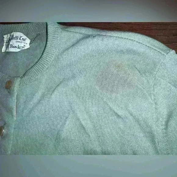 Vintage 1950’s/60’s Robin Egg Blue Cardigan - Picture 3 of 12